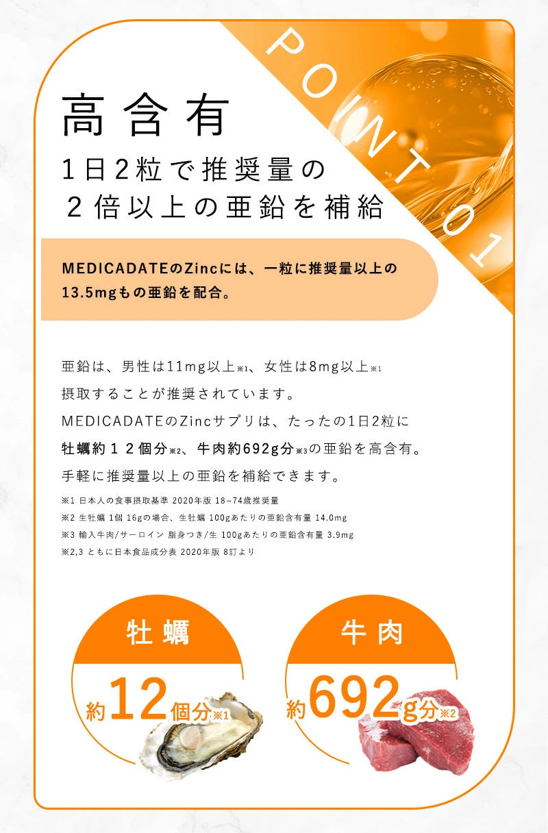 栄養機能性食品 亜鉛 サプリメント 1粒13.5mg 30日分 日本製 元気 健康 活力 食欲 味覚 栄養サプリメント ビタミンBサプリ スポーツサプリメント 仕事 疲れ 亜鉛サプリ 男性 女性 エイジングケア 食欲不振 メンズサプリ