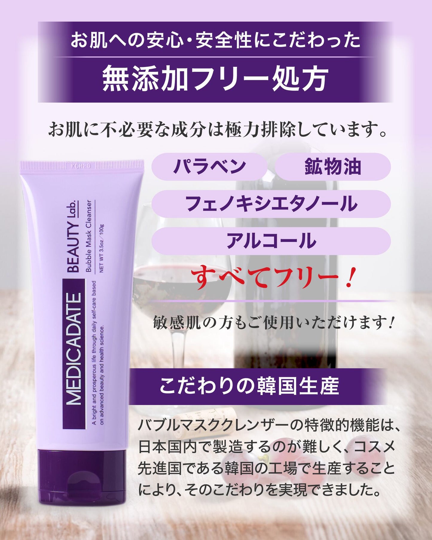 MEDICADATE（メディカデイト）バブルマスククレンザー